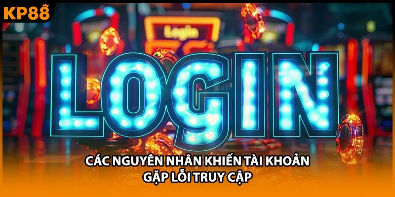 Các nguyên nhân khiến tài khoản gặp lỗi truy cập