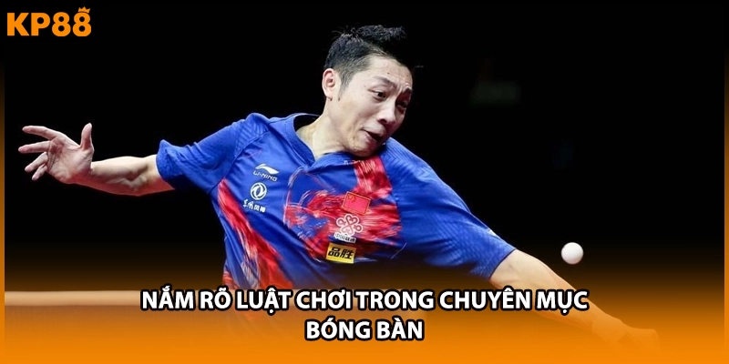 Nắm rõ luật chơi trong chuyên mục bóng bàn